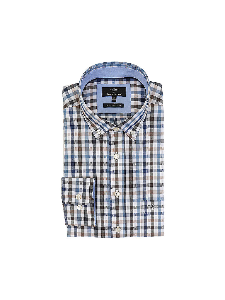 FYNCH HATTON Hemd braun | M